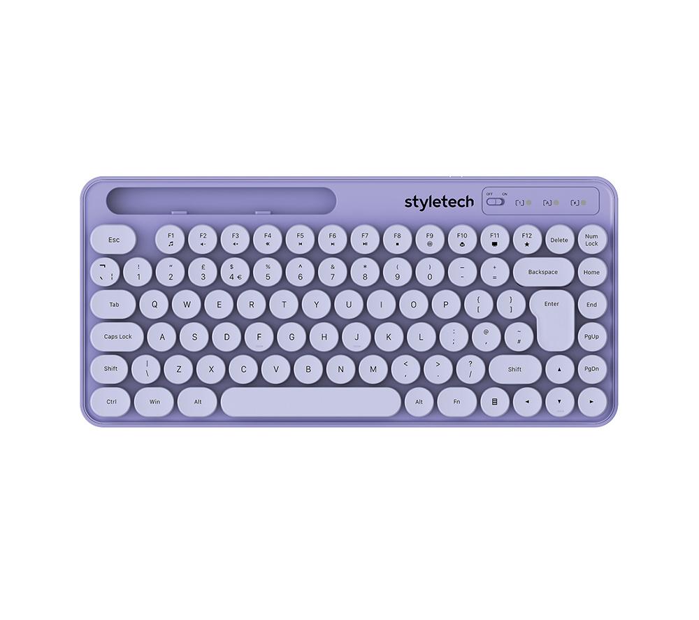 STYLETECH MK520 Wireless Keyboard & Mouse Set - Lavender image number 5 of 8