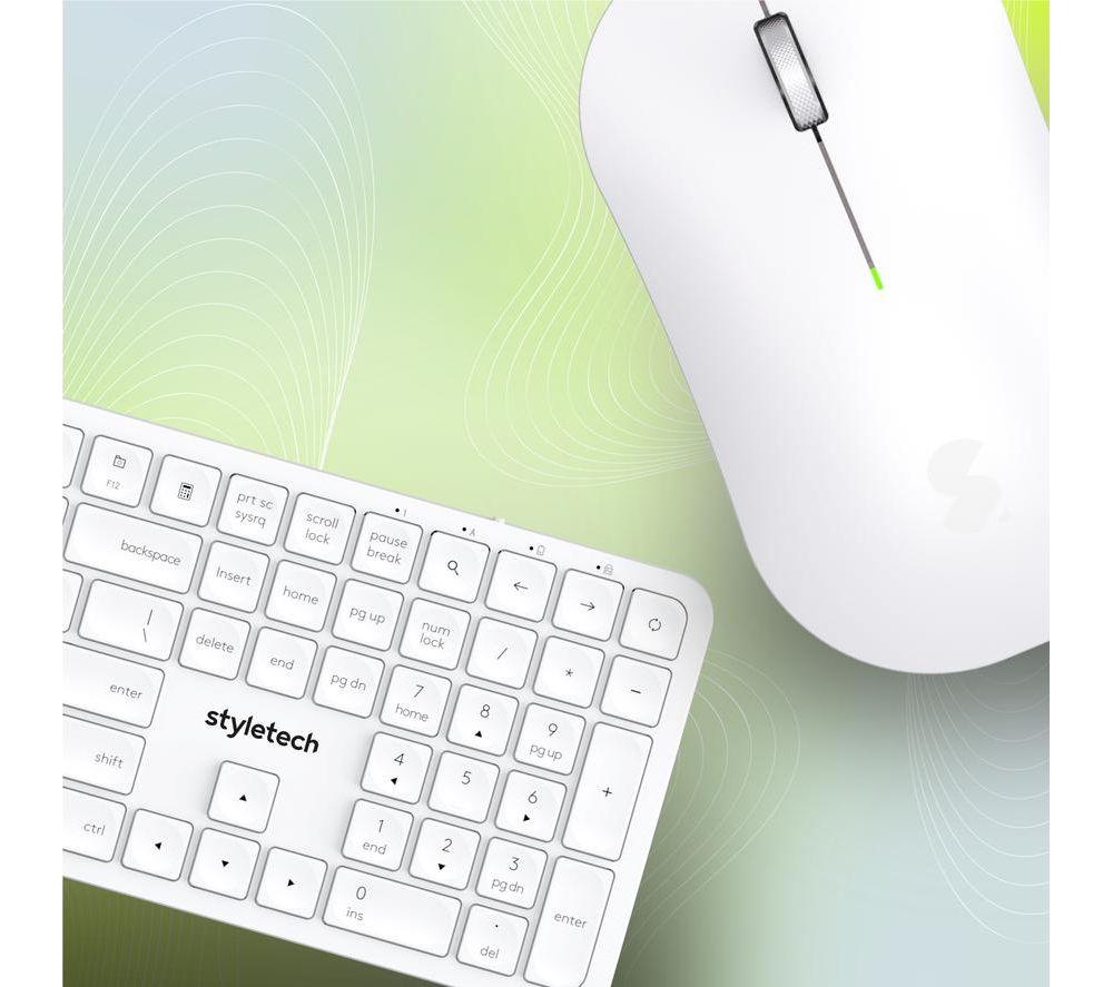 STYLETECH MK750 Wireless Keyboard & Mouse Set - White image number 6 of 14
