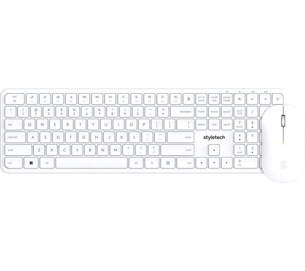 STYLETECH MK750 Wireless Keyboard & Mouse Set - White image number 13 of 14