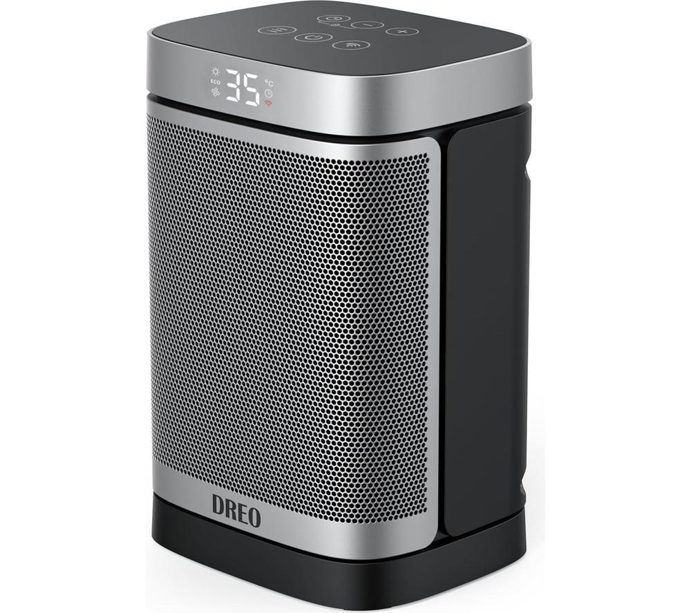 DREO Atom Core Space Heater - Silver & Black image number 2 of 6