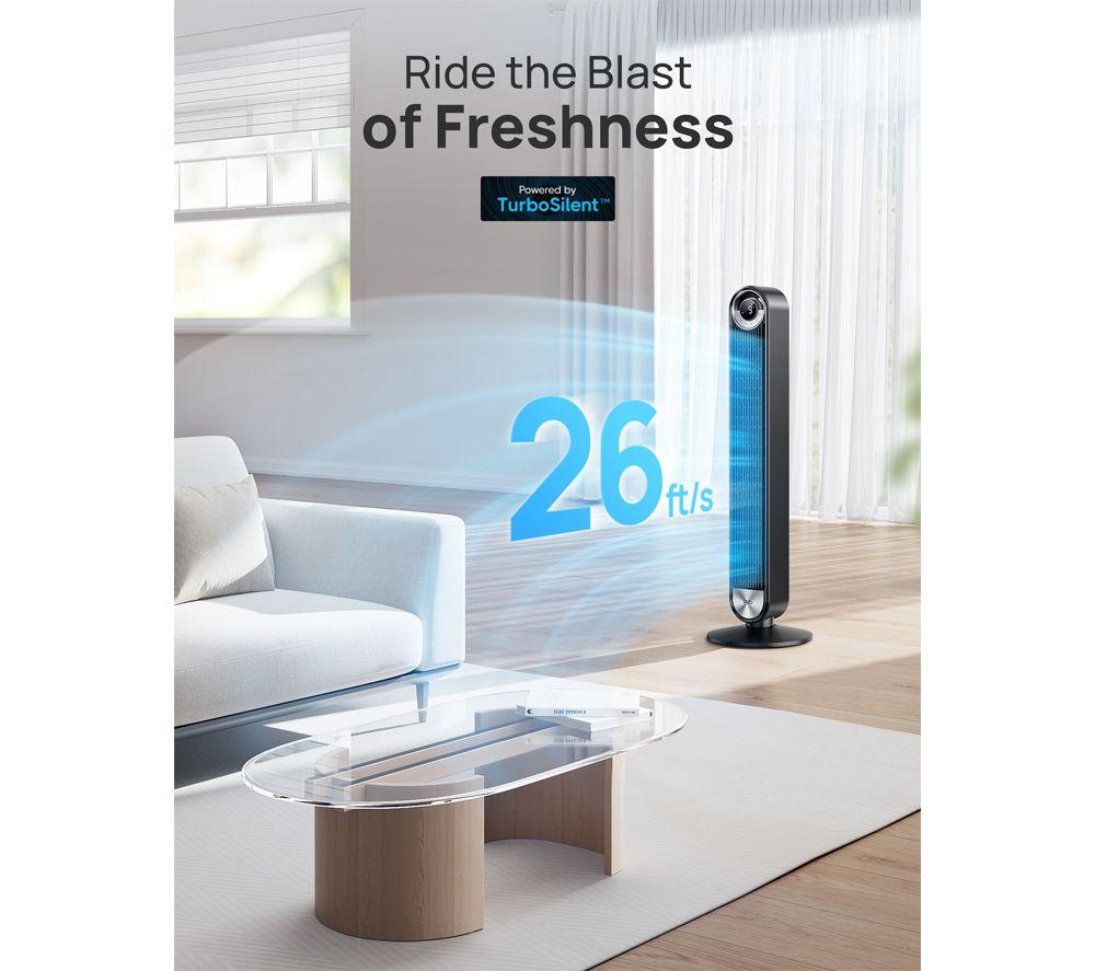 DREO Cruiser Pro T2 Smart Tower Fan - Black image number 6 of 8