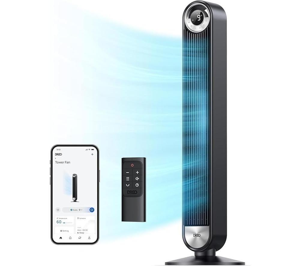 DREO Cruiser Pro T2 Smart Tower Fan - Black image number 8 of 8