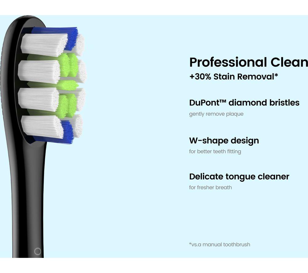 OCLEAN P1C5 Replacement Brush Heads - Pack of 6, Black image number 2 of 2