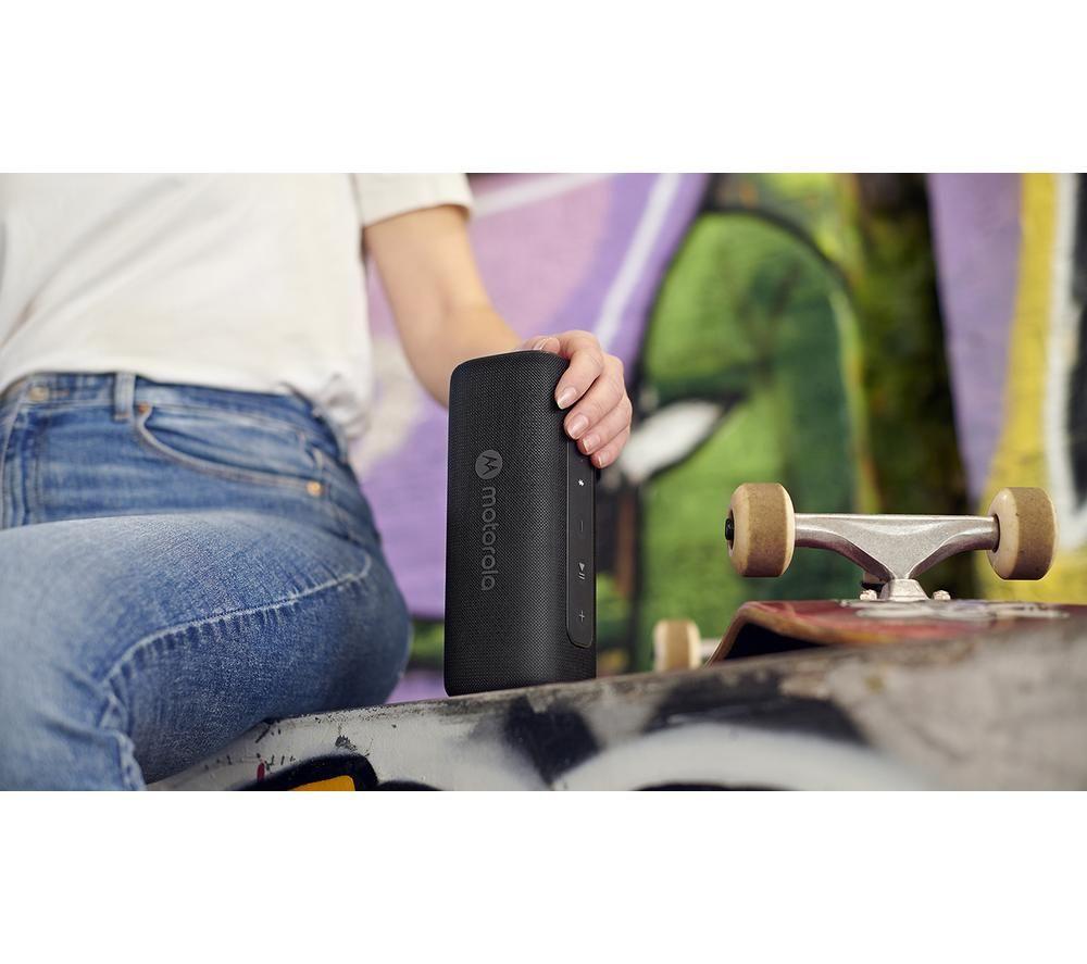MOTOROLA ROKR 600 Portable Bluetooth Speaker - Black image number 3 of 4