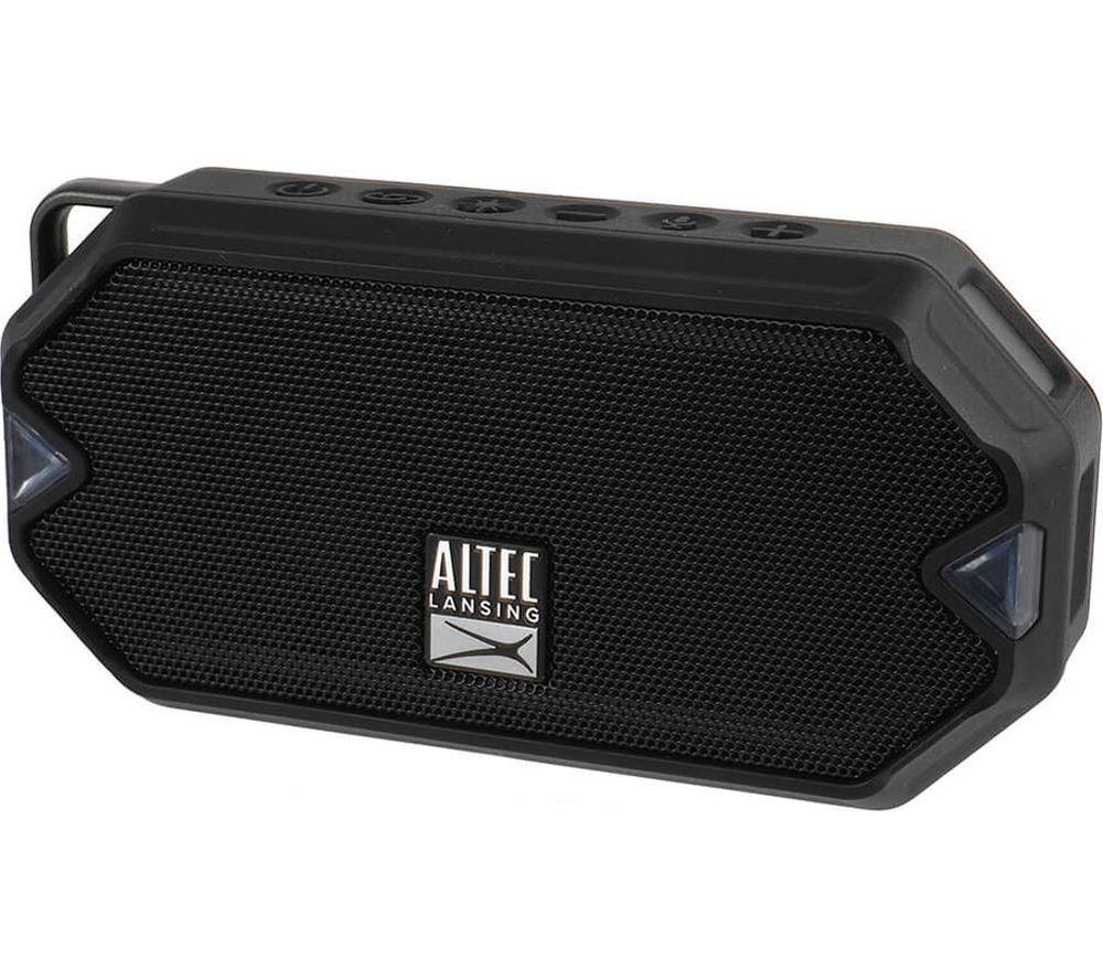 ALTEC LANSING IMW1000 HydraMini Portable Bluetooth Speaker - Black image number 2 of 8