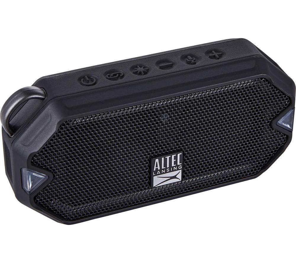 ALTEC LANSING IMW1000 HydraMini Portable Bluetooth Speaker - Black image number 3 of 8