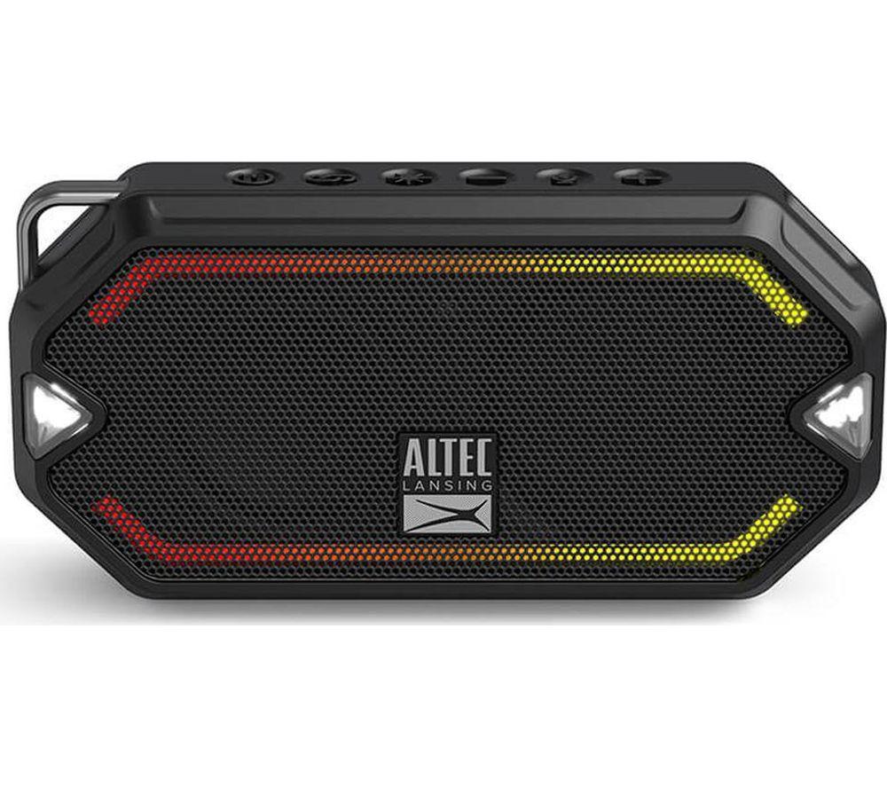 ALTEC LANSING IMW1000 HydraMini Portable Bluetooth Speaker - Black image number 4 of 8