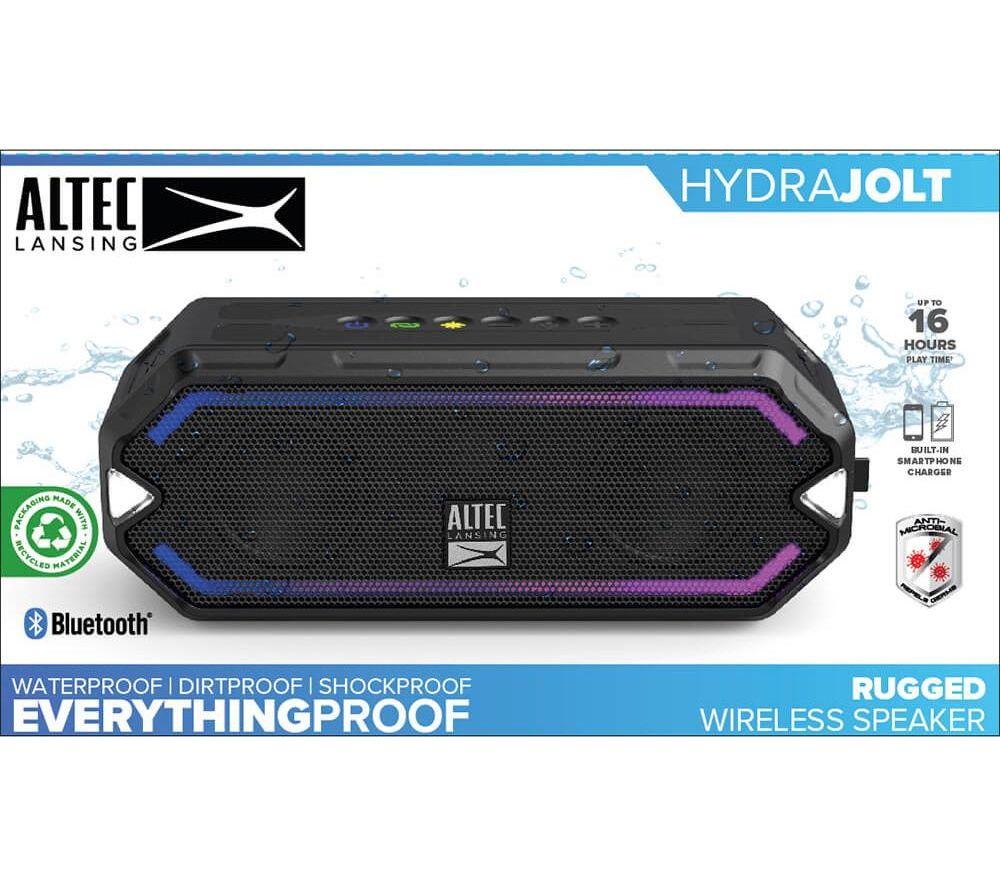ALTEC LANSING IMW1200 HydraJolt Portable Bluetooth Speaker - Black image number 6 of 6