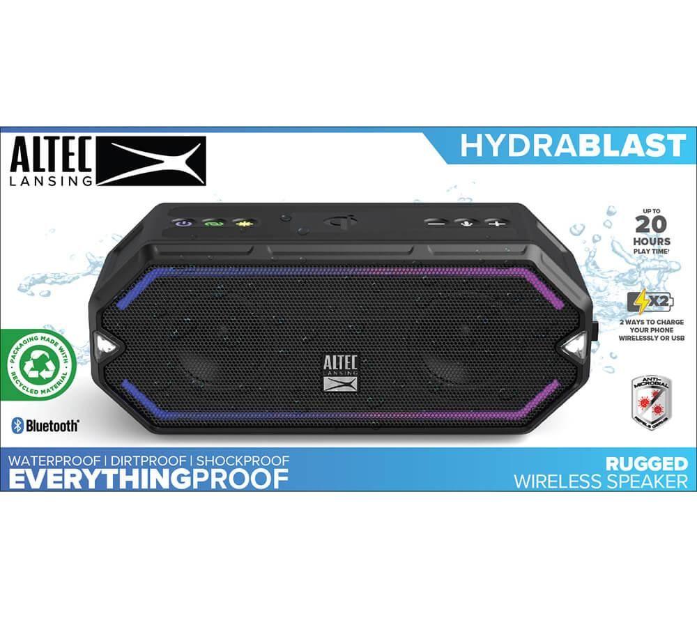 ALTEC LANSING IMW1300 HydraBlast Portable Bluetooth Speaker - Black image number 7 of 7