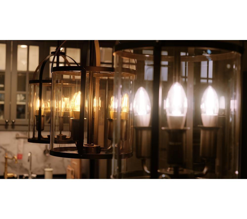 4LITE 4L1/8050 X3 Wiz Connected Smart LED Bulb - E14, Amber, Pack of 3 image number 4 of 4