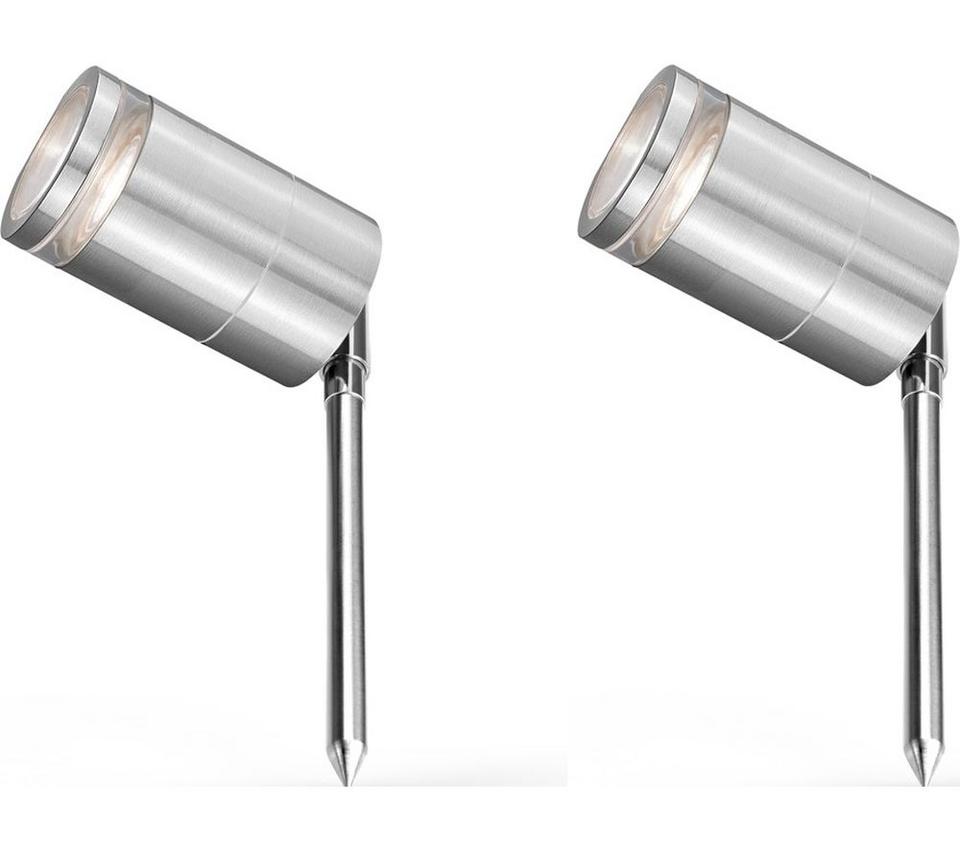 4LITE Marinus Range 4L2/2003 Smart LED Outdoor Light - Stainless Steel, Twin Pack