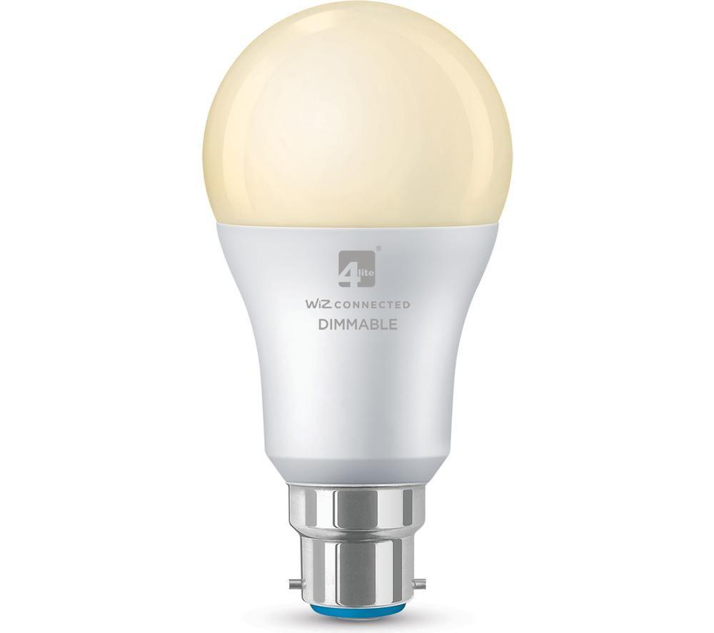 4LITE WiZ Connected Twin Smart LED Bulbs with PIR Sensor - B22, A60, Warm White image number 3 of 4
