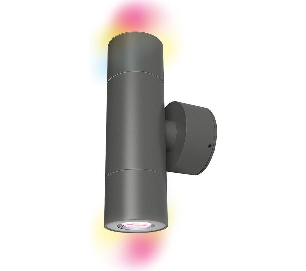 4LITE Smart LED Outdoor Twin Wall Lights with PIR Sensor - Graphite image number 3 of 5