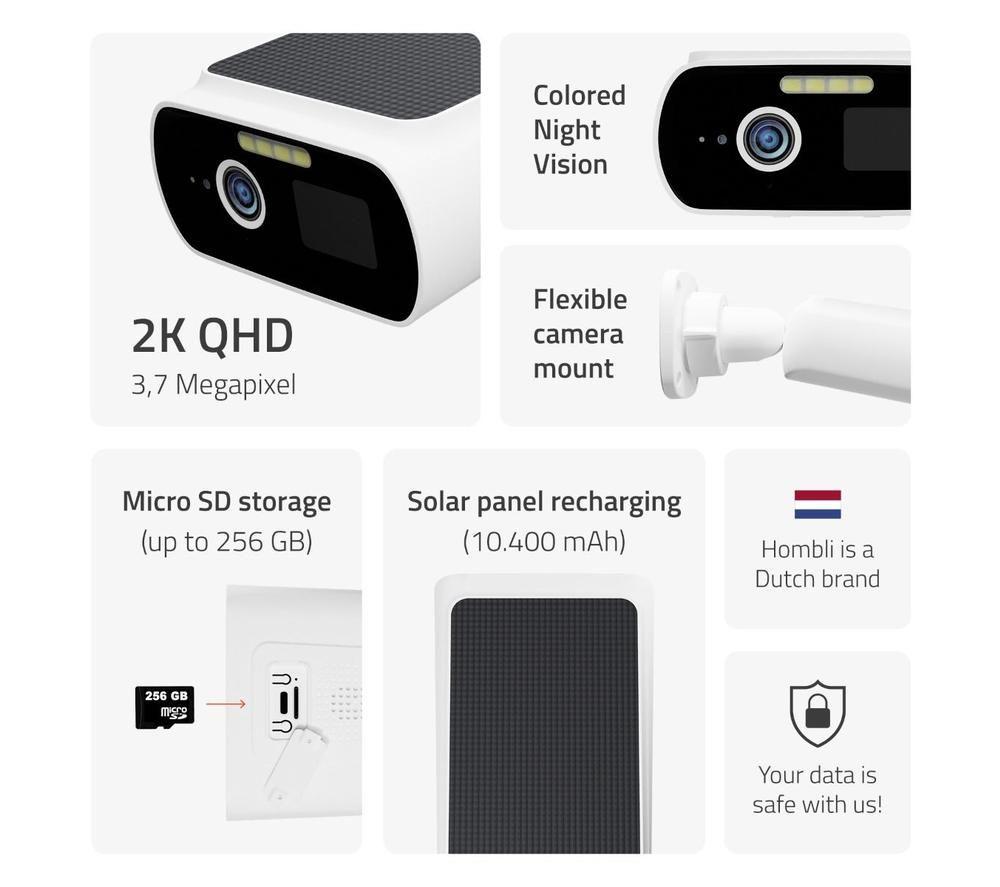 HOMBLI Solar Cam HBZC-0109 Network Surveillance Camera image number 2 of 9