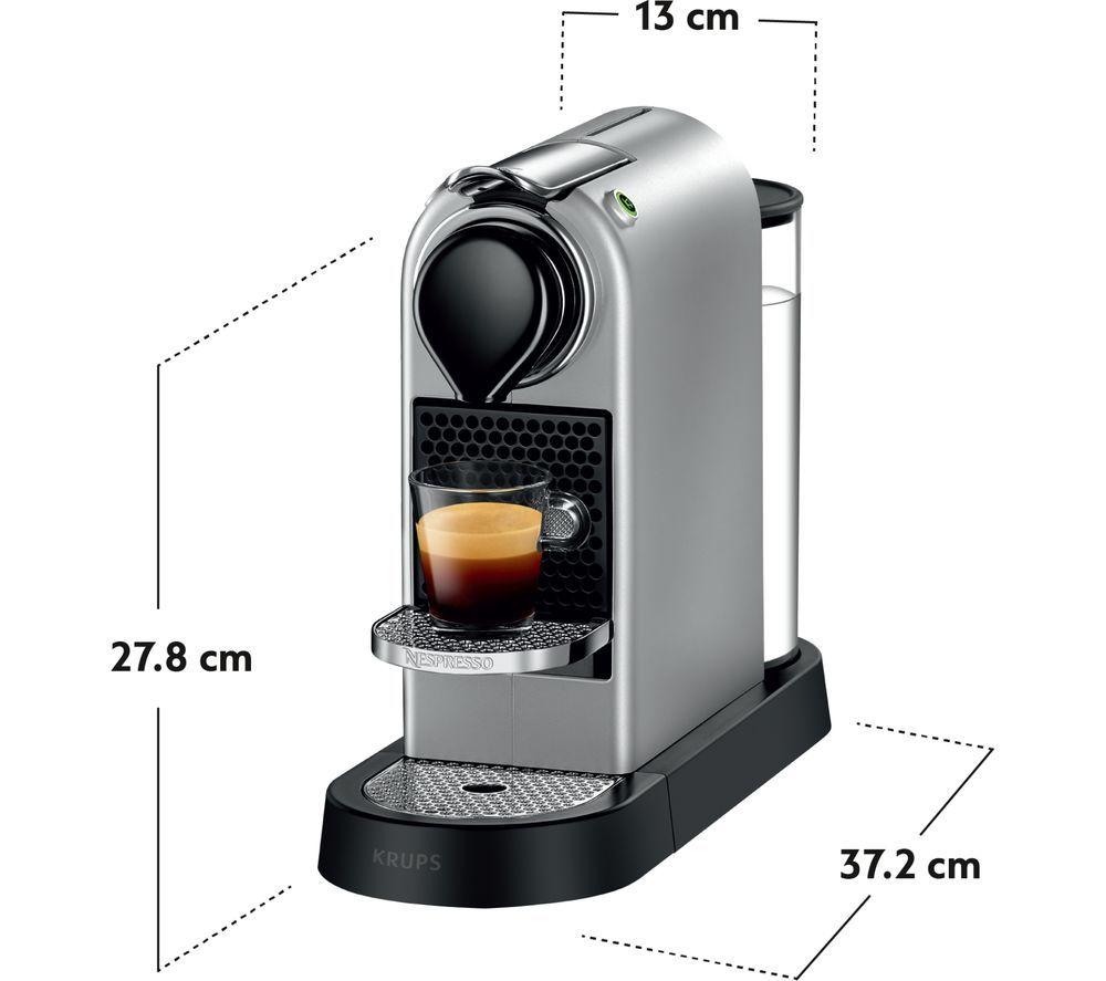 Buy NESPRESSO by Krups Citiz XN741B40 Coffee Machine - Silver | Currys