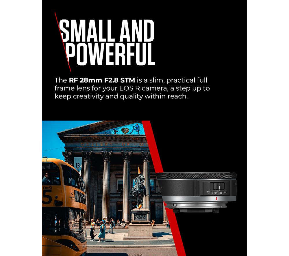 CANON RF 28 mm f/2.8 STM Wide-angle Prime Lens image number 3 of 10