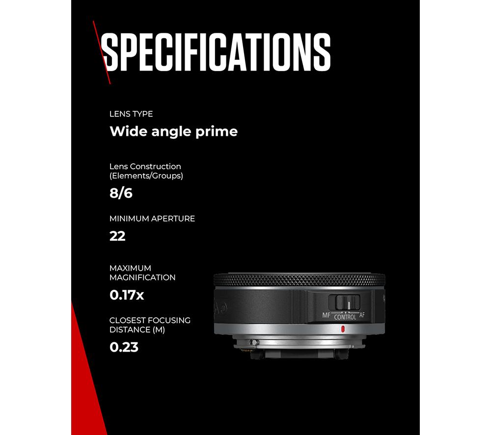 CANON RF 28 mm f/2.8 STM Wide-angle Prime Lens image number 8 of 10