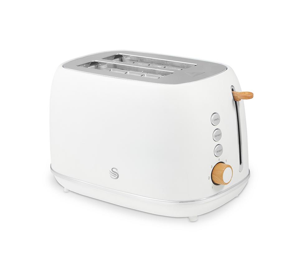 SWAN Nordic Fjord Collection ST19030 2-Slice Toaster - White