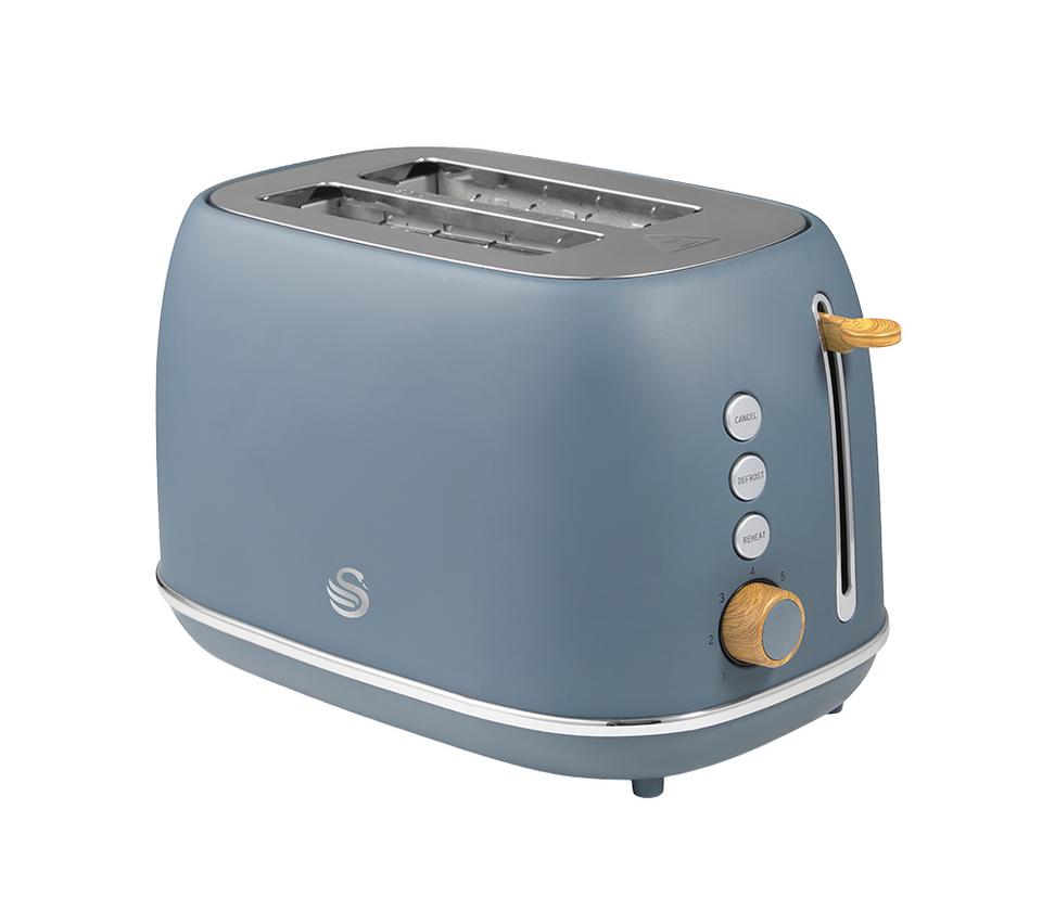 SWAN Nordic Fjord Collection ST19030 2-Slice Toaster - Grey