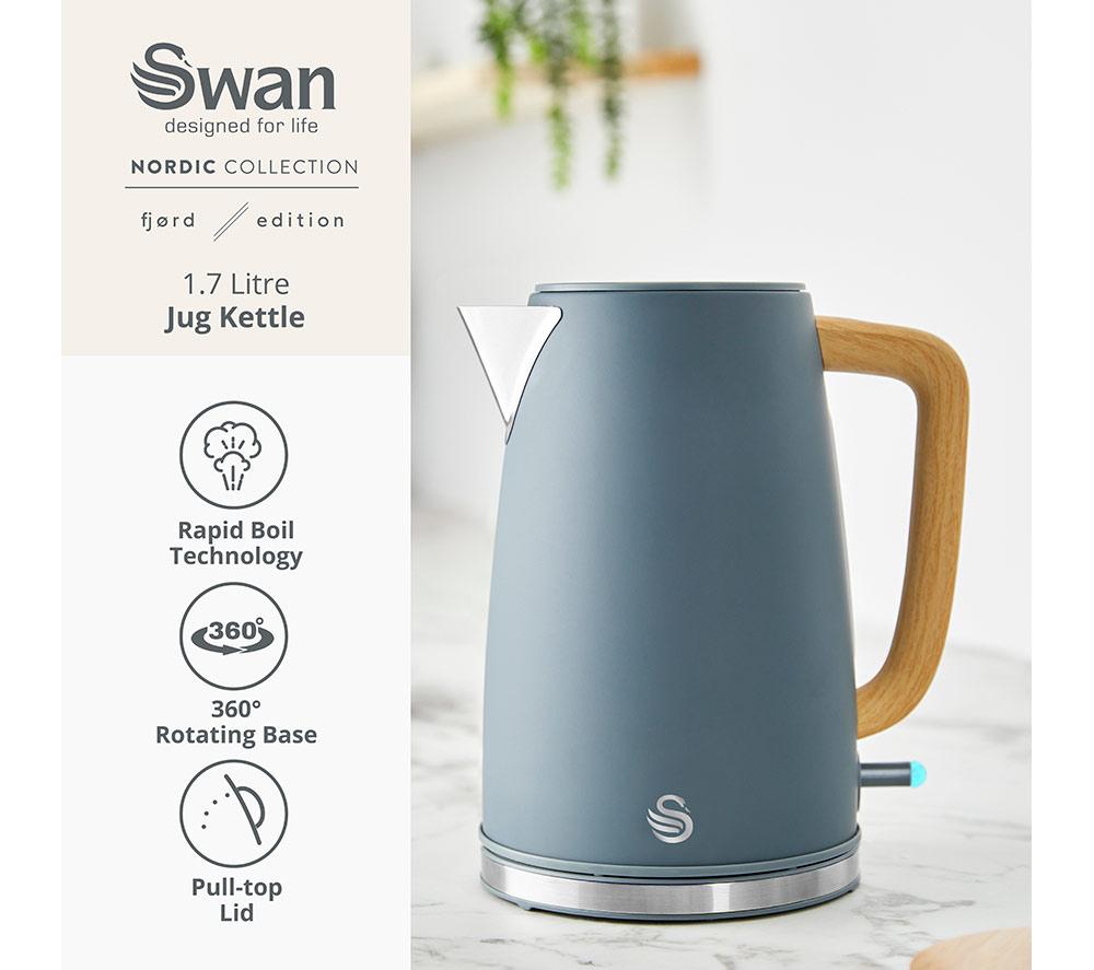 SWAN Nordic Fjord Collection SK19024 Jug Kettle - Grey image number 2 of 11