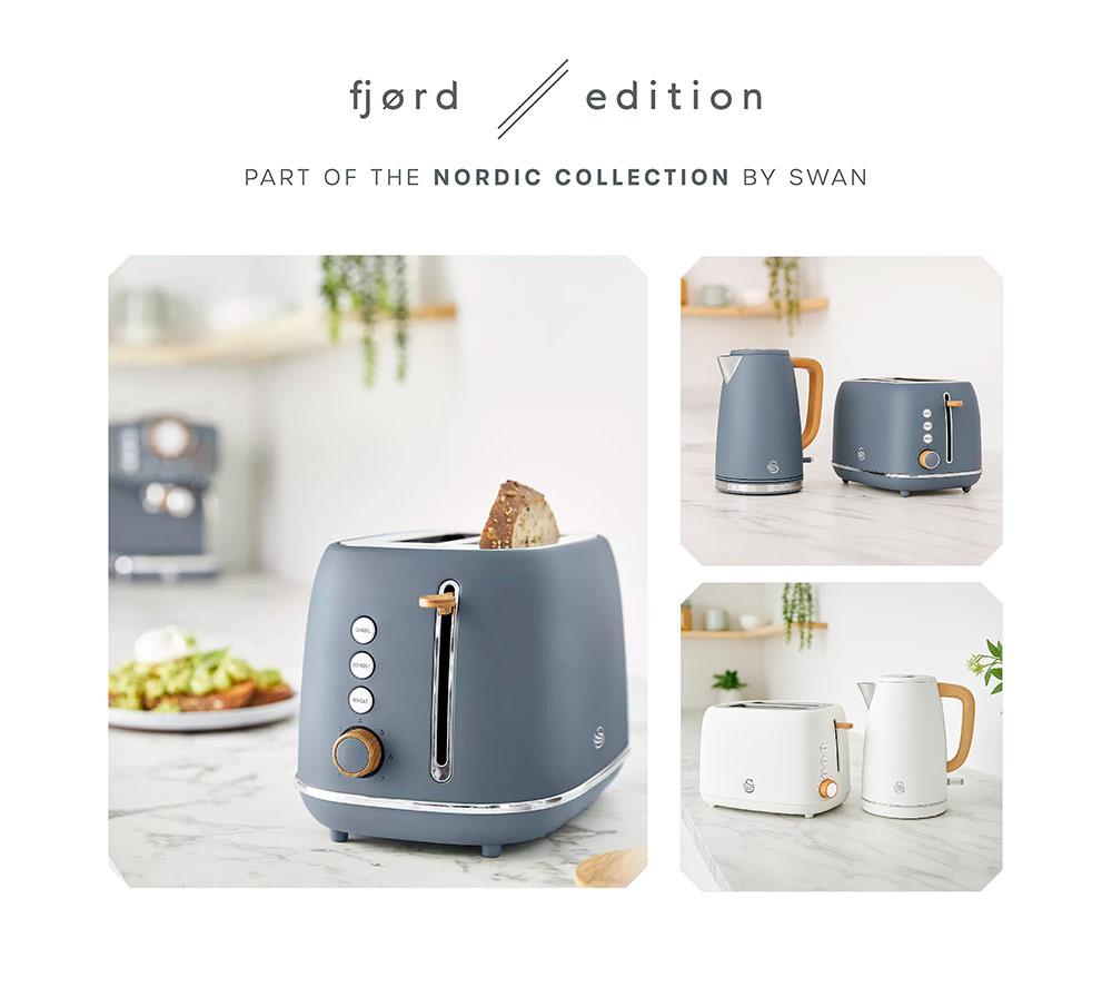 SWAN Nordic Fjord Collection SK19024 Jug Kettle - Grey image number 5 of 11