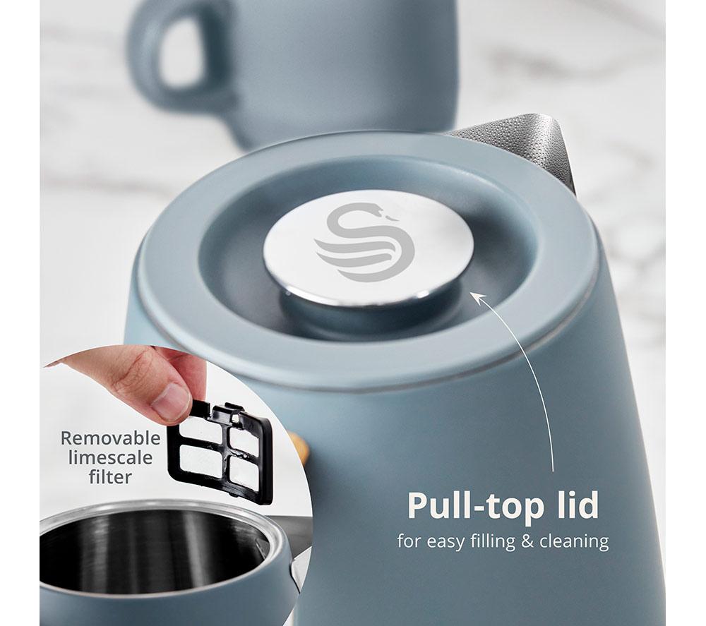 SWAN Nordic Fjord Collection SK19024 Jug Kettle - Grey image number 9 of 11