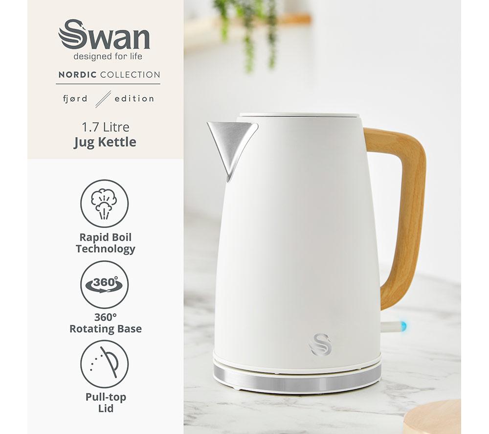 SWAN Nordic Fjord Collection SK19024 Jug Kettle - White image number 2 of 9