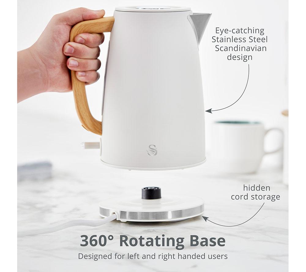 SWAN Nordic Fjord Collection SK19024 Jug Kettle - White image number 4 of 9