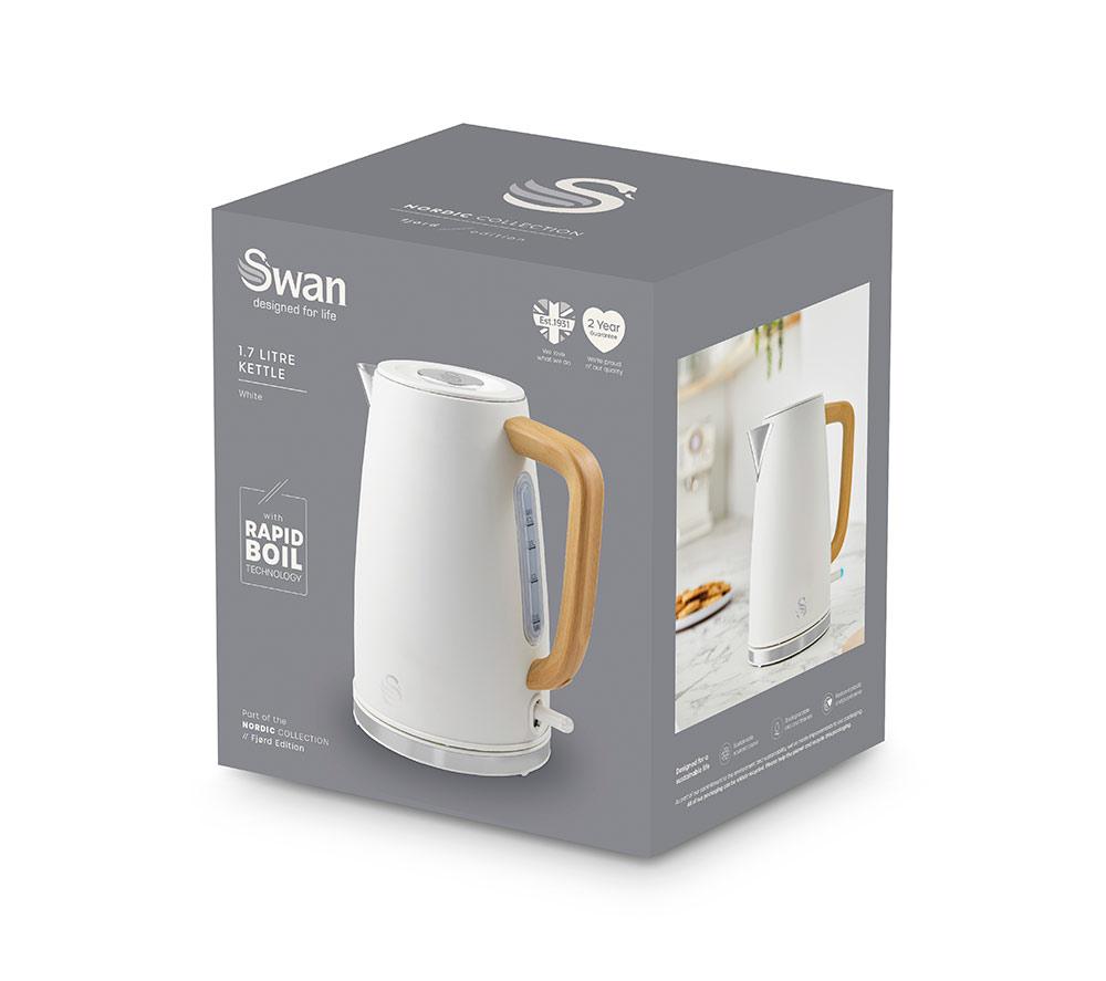 SWAN Nordic Fjord Collection SK19024 Jug Kettle - White image number 8 of 9