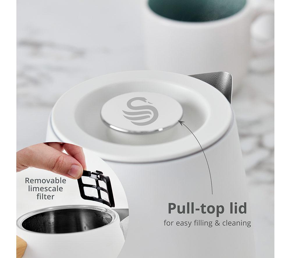 SWAN Nordic Fjord Collection SK19024 Jug Kettle - White image number 9 of 9