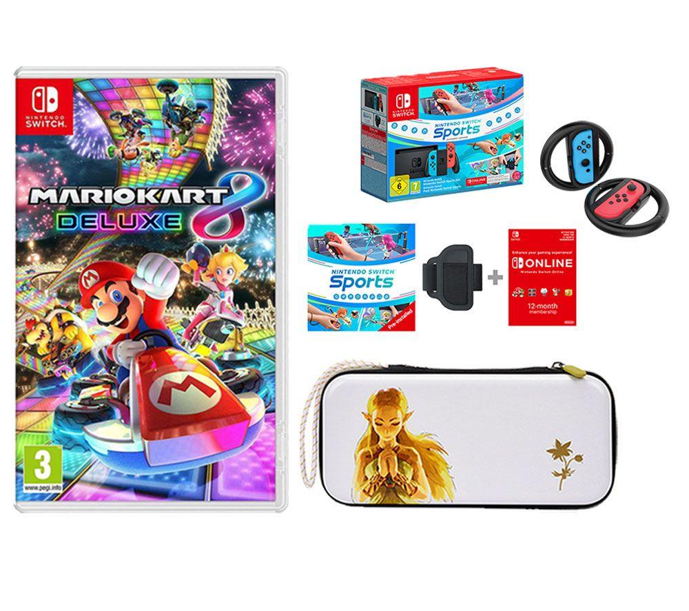 Buy NINTENDO Switch Neon Red & Blue, Sports, Mario Kart 8 Deluxe, Joy