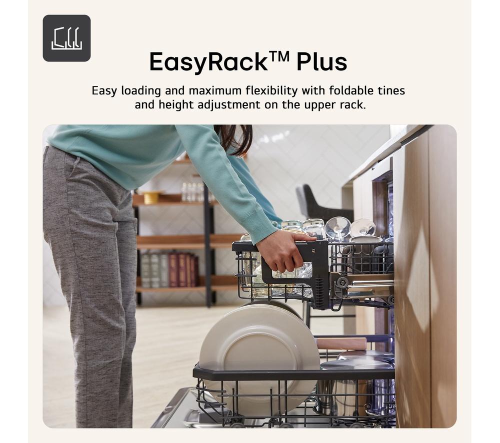 LG Series 7 TrueSteam QuadWash DF587HMS Full-Size WiFi-enabled Dishwasher - Black image number 3 of 16