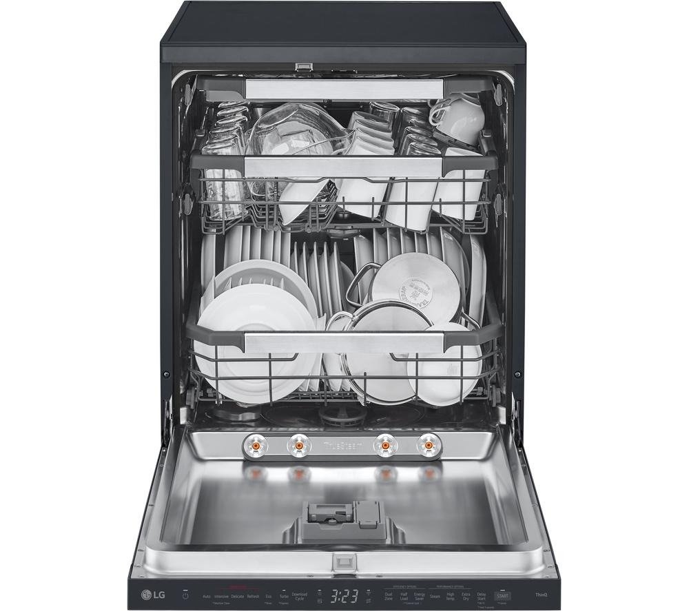 LG Series 7 TrueSteam QuadWash DF587HMS Full-Size WiFi-enabled Dishwasher - Black image number 8 of 16