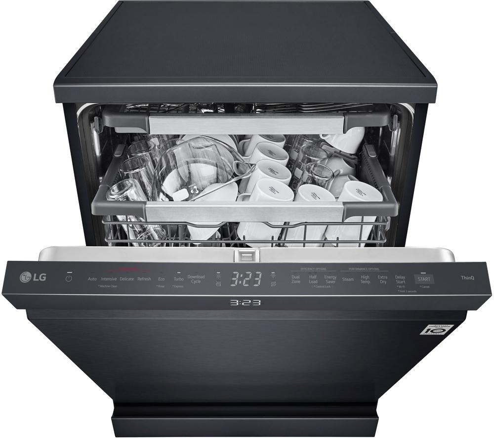 LG Series 7 TrueSteam QuadWash DF587HMS Full-Size WiFi-enabled Dishwasher - Black image number 9 of 16