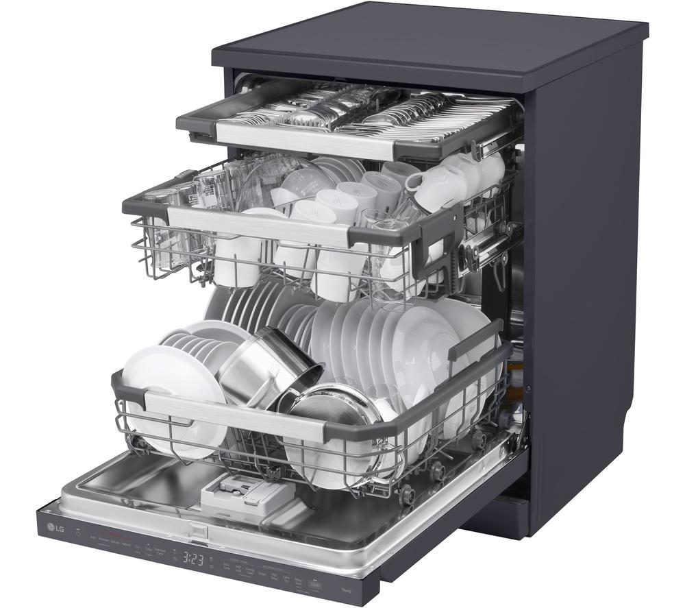 LG Series 7 TrueSteam QuadWash DF587HMS Full-Size WiFi-enabled Dishwasher - Black image number 12 of 16