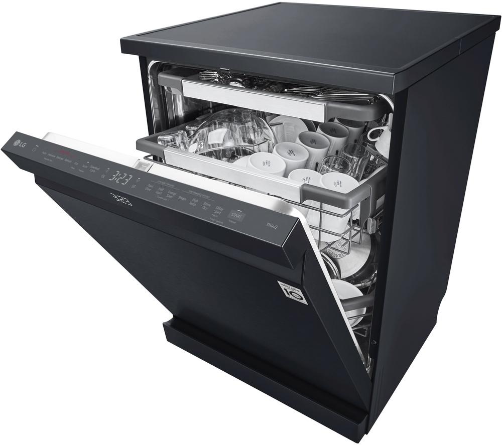 LG Series 7 TrueSteam QuadWash DF587HMS Full-Size WiFi-enabled Dishwasher - Black image number 13 of 16