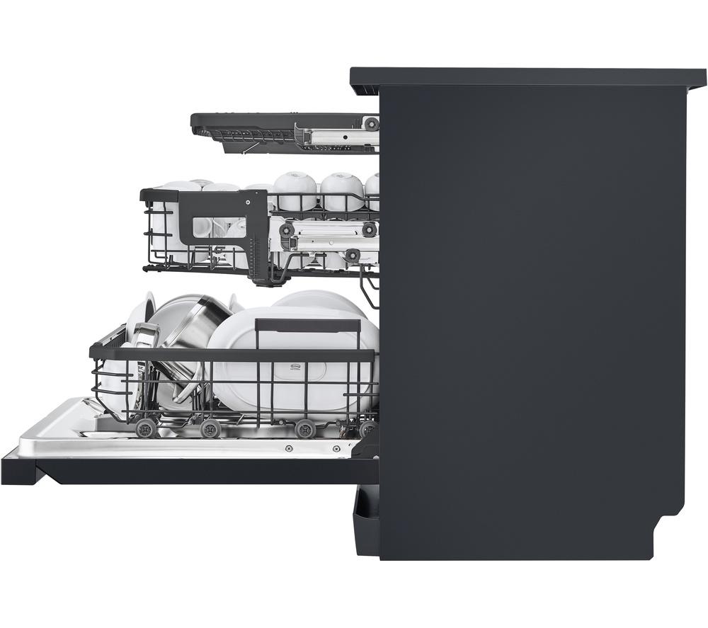 LG Series 7 TrueSteam QuadWash DF587HMS Full-Size WiFi-enabled Dishwasher - Black image number 14 of 16