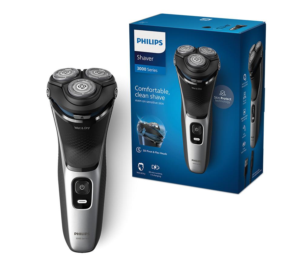 PHILIPS Series 3000 S3143/00 Wet & Dry Rotary Shaver - Silver image number 2 of 7