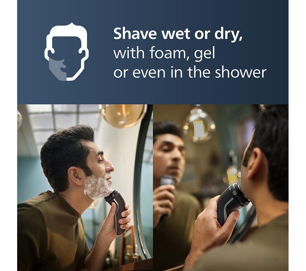 PHILIPS Series 3000 S3143/00 Wet & Dry Rotary Shaver - Silver image number 5 of 7