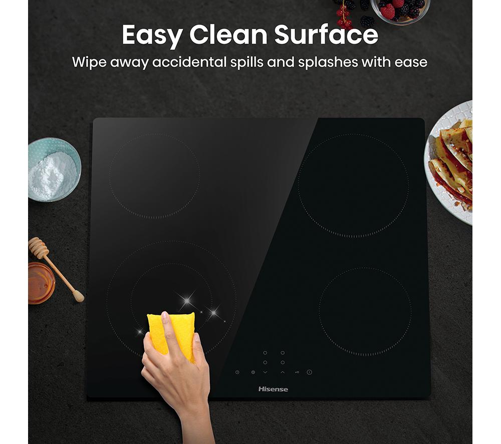 HISENSE E6422SC 60 cm Electric Ceramic Hob - Black image number 8 of 14