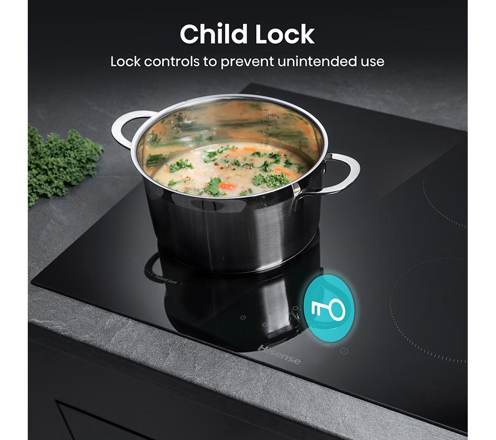 HISENSE E6422SC 60 cm Electric Ceramic Hob - Black image number 9 of 14