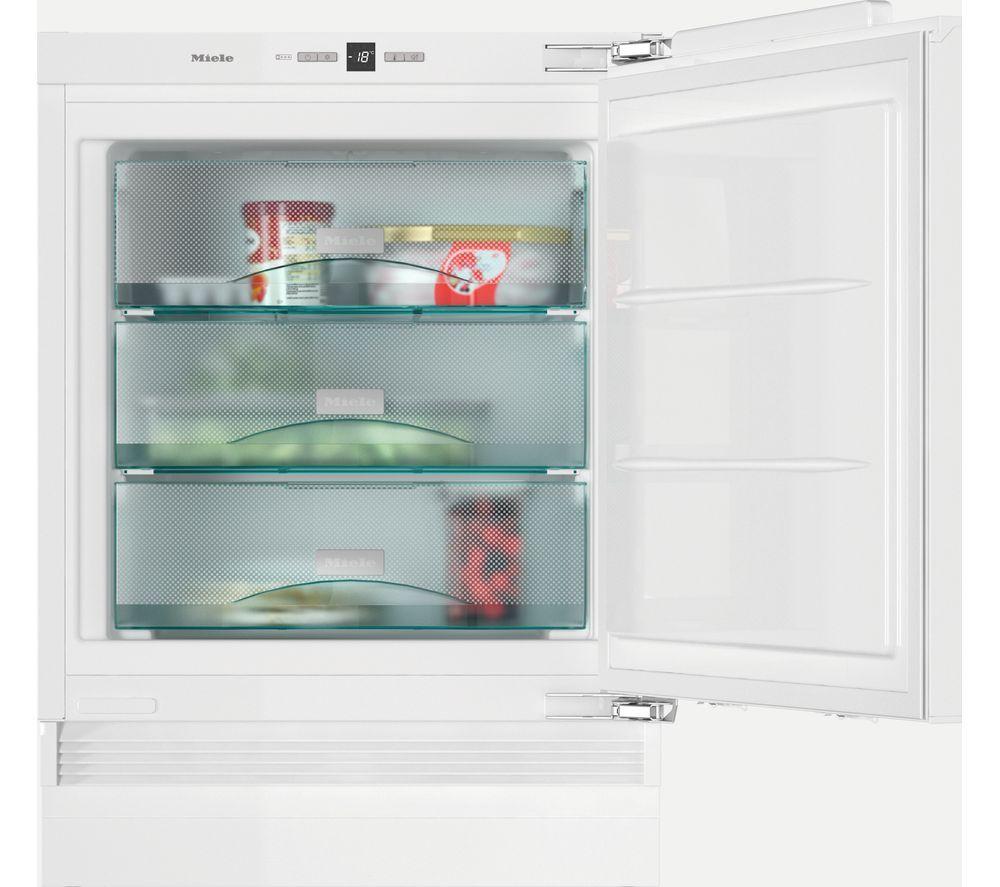 MIELE F31202Ui-1 Integrated Undercounter Freezer – Fixed Hinge, White