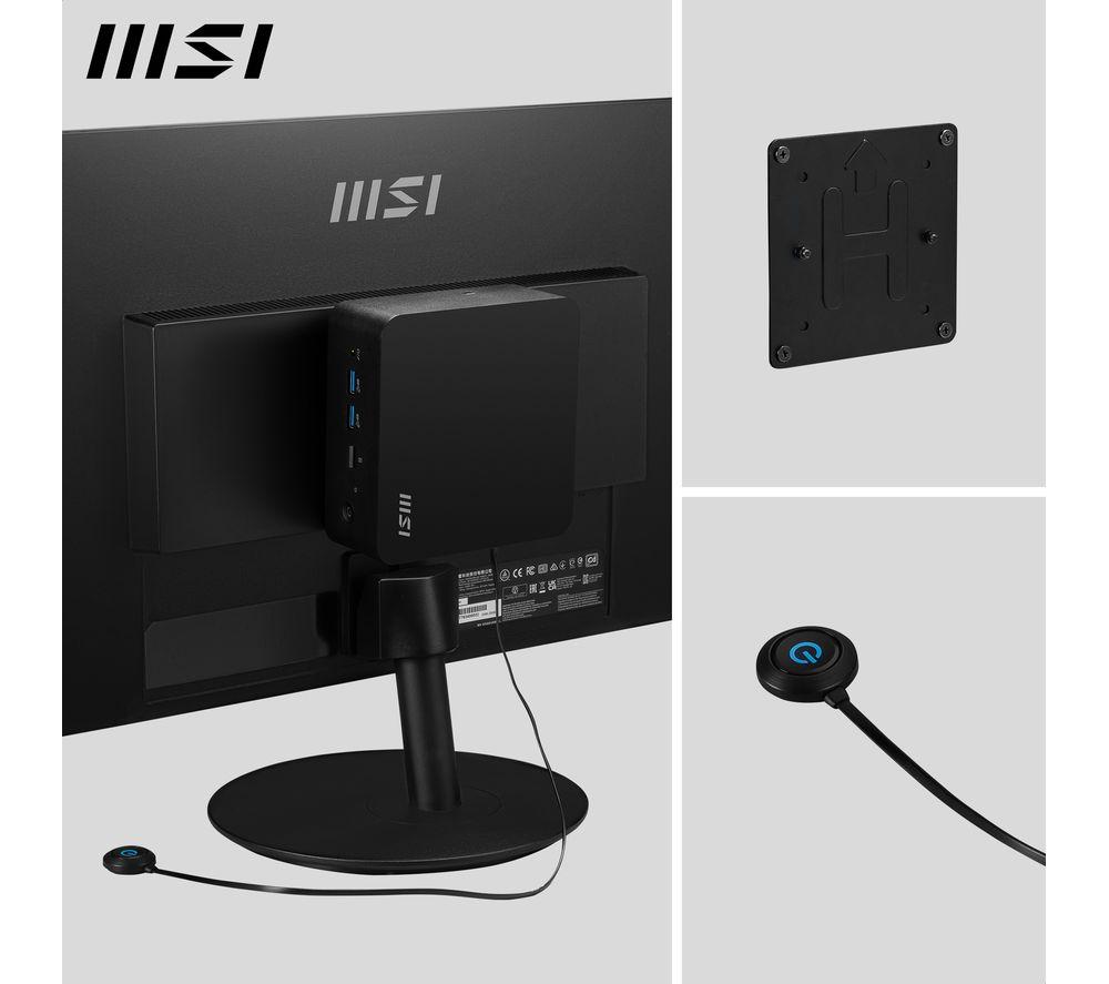 MSI Cubi NUC 1M Mini Desktop PC - Intel&reg; Core&trade; 3, 512 GB SSD, Black image number 6 of 8