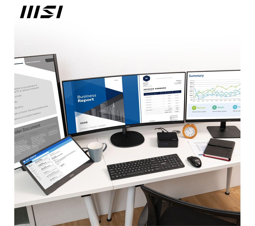 MSI Cubi NUC 1M Mini Desktop PC - Intel&reg; Core&trade; 3, 512 GB SSD, Black image number 8 of 8
