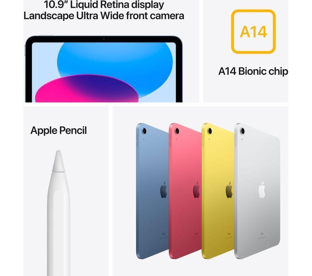 APPLE 10.9" iPad Cellular - 256 GB, Yellow image number 5 of 8