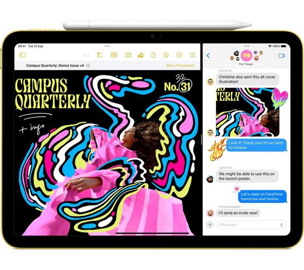 APPLE 10.9" iPad Cellular - 256 GB, Yellow image number 6 of 8