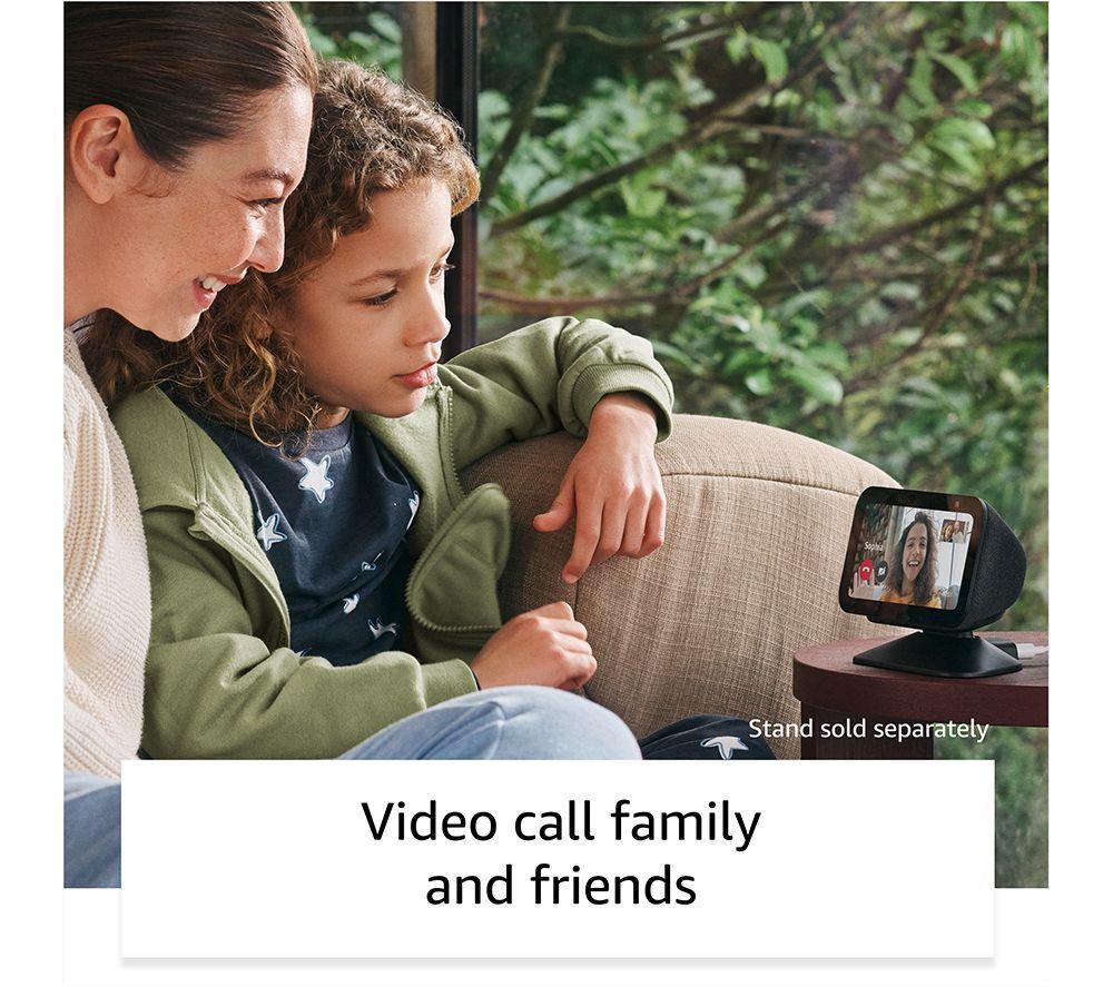 BLINK Echo Show 5 (3rd Gen) Smart Display with Alexa (Charcoal) & Mini Full HD 1080p WiFi Plug-In Security Camera Bundle image number 8 of 13