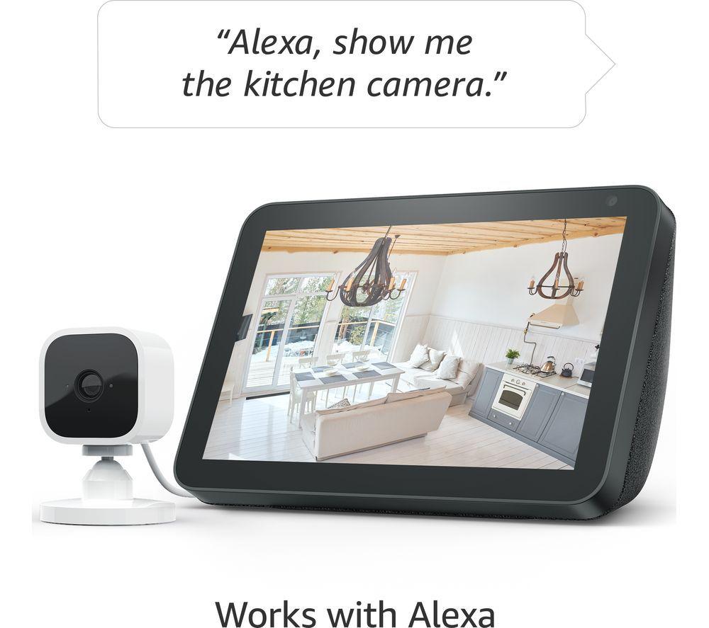 BLINK Echo Show 5 (3rd Gen) Smart Display with Alexa (Charcoal) & Mini Full HD 1080p WiFi Plug-In Security Camera Bundle image number 13 of 13