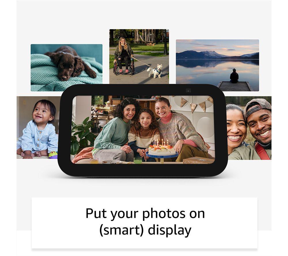 AMAZON Battery Video Doorbell (Satin Nickel) & Echo Show 5 Smart Display with Alexa (Charcoal) Bundle - 3rd Gen image number 13 of 14