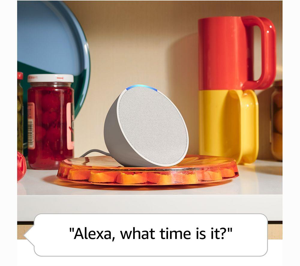 AMAZON Battery Video Doorbell Plus & Echo Pop (1st Gen, Charcoal) Smart Speaker with Alexa Bundle image number 17 of 17